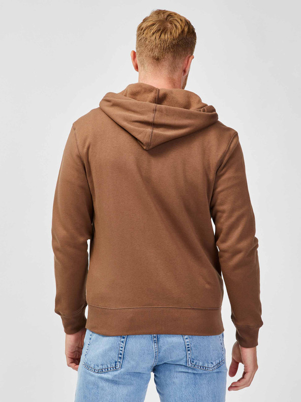GAP Mikina s logem a kapucí fleece GAP