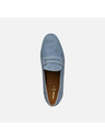 Geox Světle modré dámské mokasíny Geox Mantinea