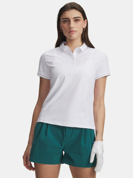 Under Armour Dámské tričko Under Armour UA Drive Chill SS Polo-WHT