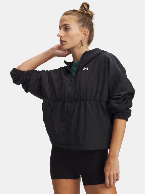 Under Armour Dámská bunda Under Armour Rival Woven Bungee FZ-BLK