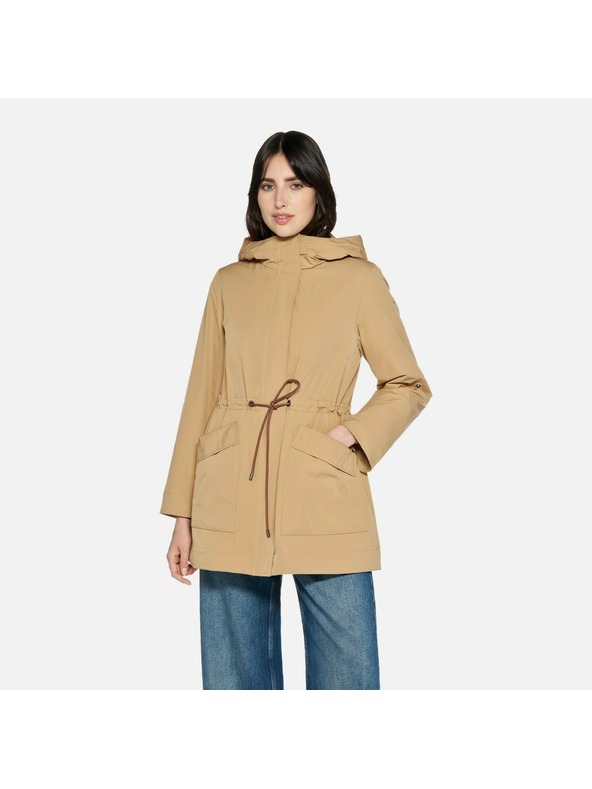 Geox Béžová dámská parka Geox Dandra