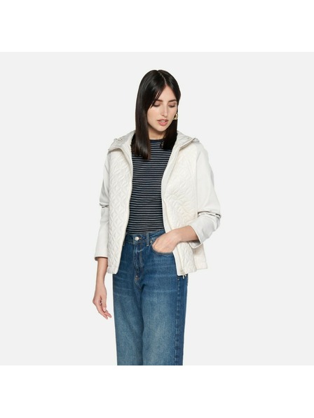 Geox Bílá dámská parka Geox Spherica