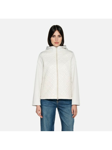 Geox Bílá dámská parka Geox Spherica