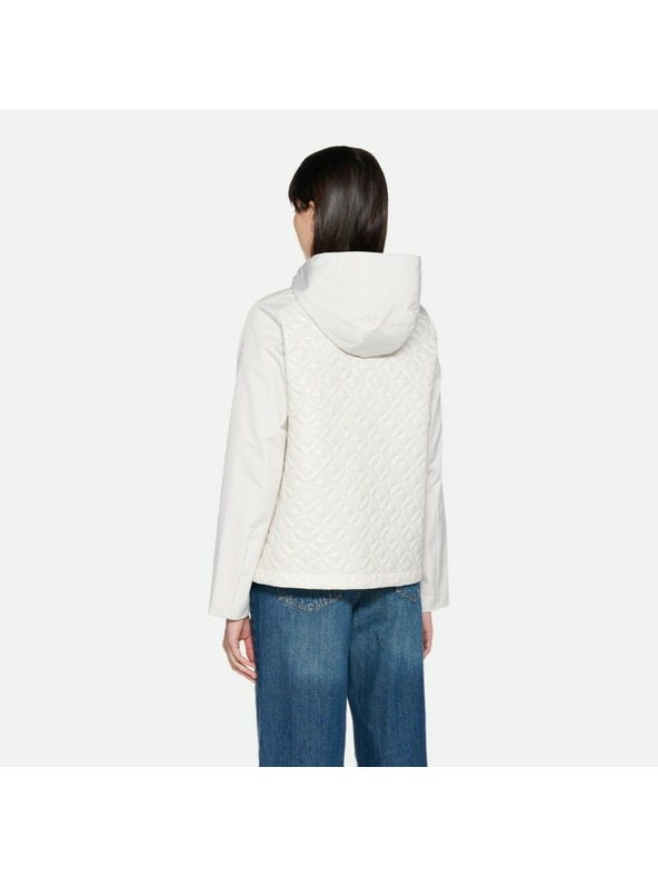 Geox Bílá dámská parka Geox Spherica
