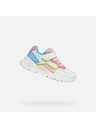 Geox Bílé dívčí tenisky Geox Loftus