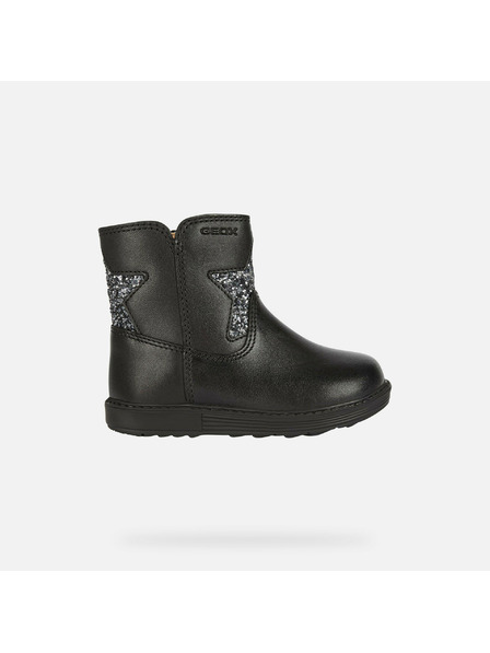 Geox Černá dívčí kotníková obuv Geox Hynde