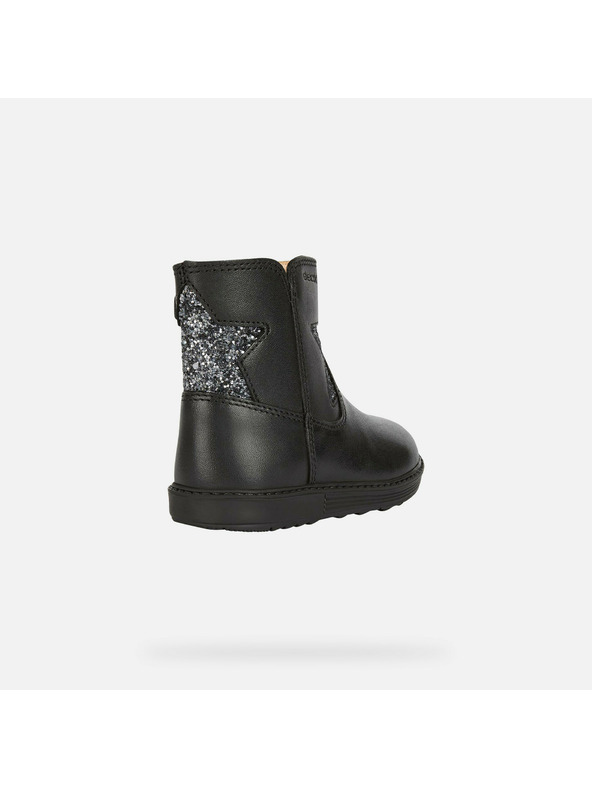 Geox Černá dívčí kotníková obuv Geox Hynde