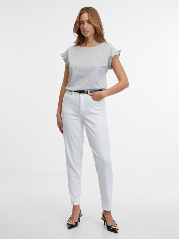 Orsay Světle šedé dámské tričko ORSAY