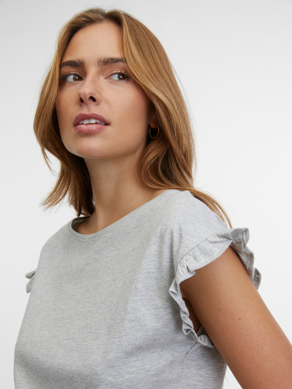 Orsay Světle šedé dámské tričko ORSAY