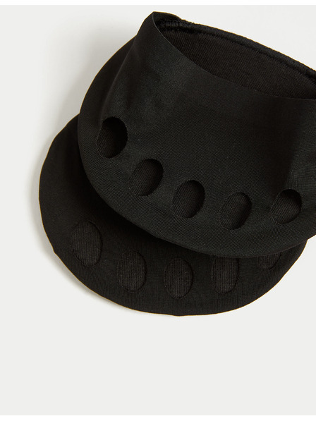 Marks & Spencer Prstové ponožky s vysokým podílem bavlny, 2 páry Marks & Spencer černá