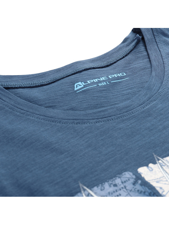 ALPINE PRO Pánské bavlněné tílko ALPINE PRO QUARET 2 blue wing teal varianta pb