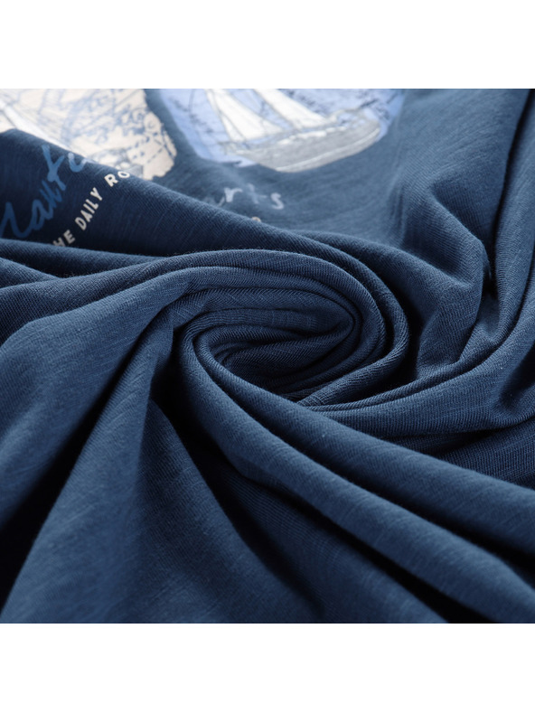 ALPINE PRO Pánské bavlněné tílko ALPINE PRO QUARET 2 blue wing teal varianta pb