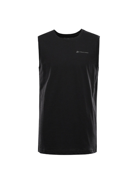 ALPINE PRO Pánské bavlněné tílko ALPINE PRO QUARET 2 black varianta pa