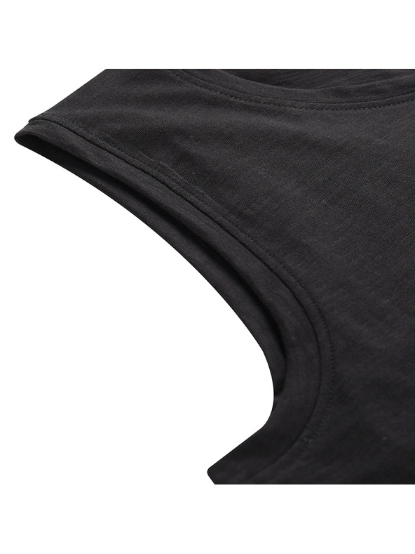 ALPINE PRO Pánské bavlněné tílko ALPINE PRO QUARET 2 black varianta pa