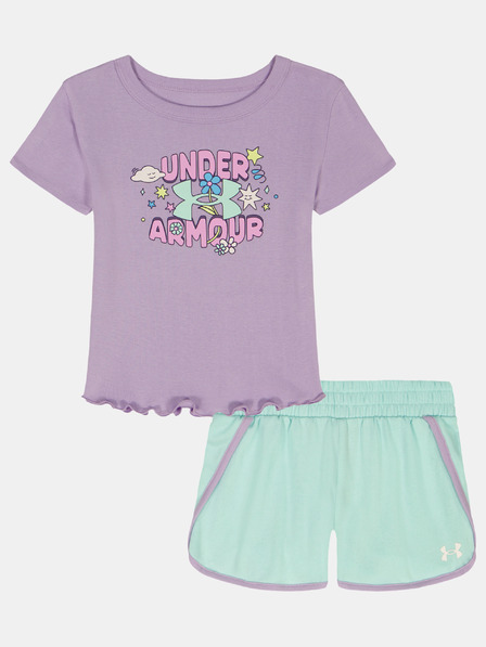 Under Armour Dívčí set Under Armour UA BABY TEE KNIT SHORT SET