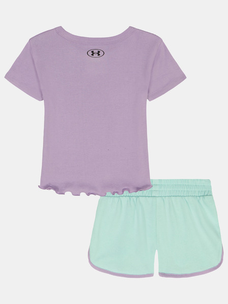 Under Armour Dívčí set Under Armour UA BABY TEE KNIT SHORT SET