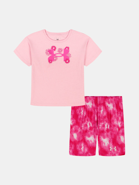 Under Armour Dívčí set Under Armour UA PRINTED BIKE SHORT SET