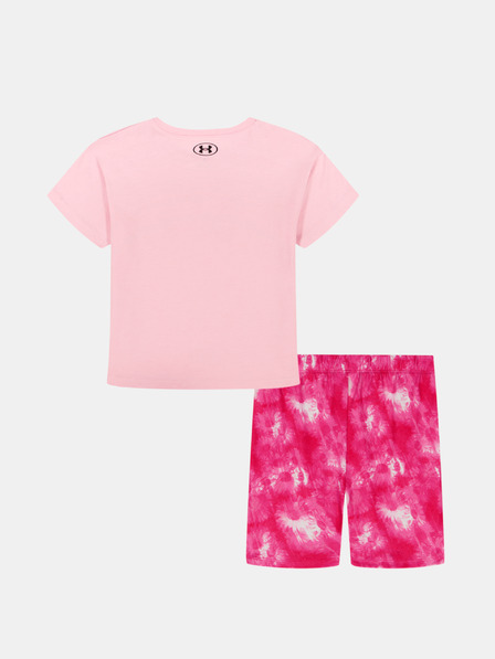 Under Armour Dívčí set Under Armour UA PRINTED BIKE SHORT SET