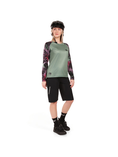 Horsefeathers Bike dres Deco LS - iceberg green/hawaii