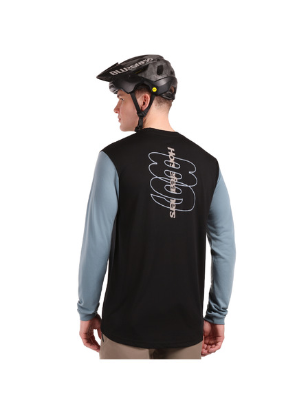 Horsefeathers Bike triko Fury LS - black/citadel