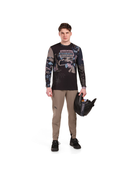 Horsefeathers Bike dres Quantum LS - doodle