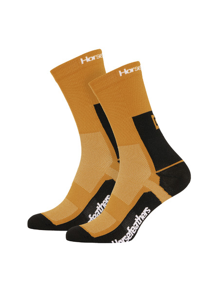 Horsefeathers Technické funkční ponožky Cadence Long - sunflower