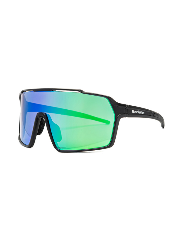Horsefeathers Cyklistické brýle Neutron - matt black/mirror green