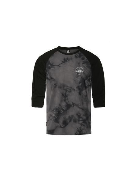 Horsefeathers Triko Global Raglan - black/tie dye