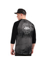 Horsefeathers Triko Global Raglan - black/tie dye