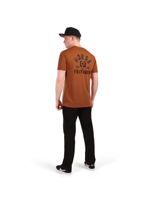 Horsefeathers Funkční triko Pedal - rust