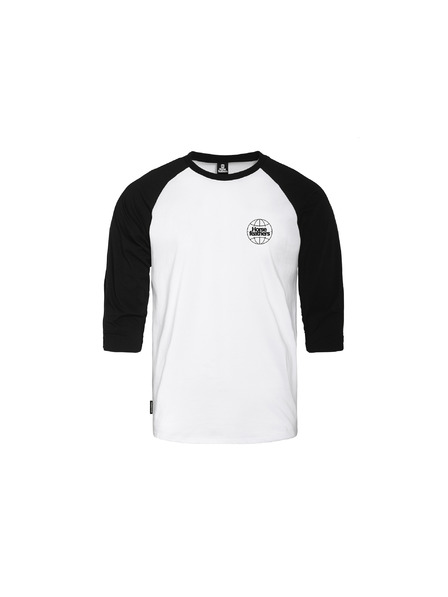 Horsefeathers Triko Global Raglan - white/black