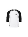 Horsefeathers Triko Global Raglan - white/black