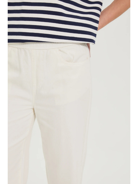 Moodo Džíny se širokými nohavicemi bílé Moodo