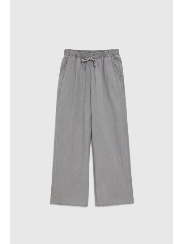 Moodo Džíny se širokými nohavicemi šedé Moodo