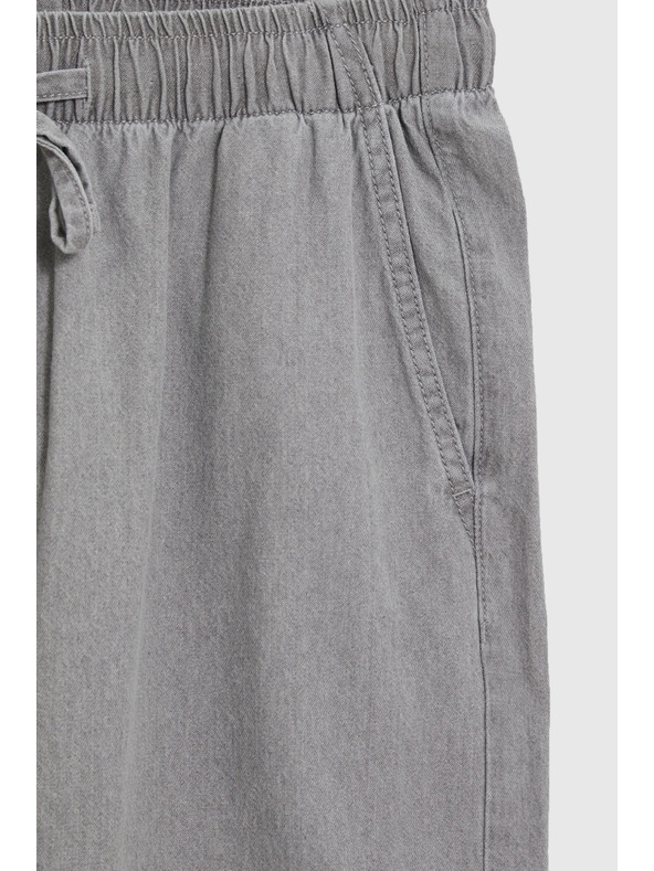 Moodo Džíny se širokými nohavicemi šedé Moodo