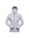 ALPINE PRO Dámský hřejivý svetr na zip ALPINE PRO ZEGA 2 white
