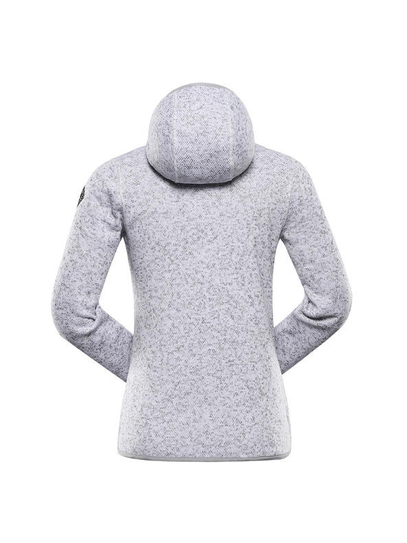 ALPINE PRO Dámský hřejivý svetr na zip ALPINE PRO ZEGA 2 white