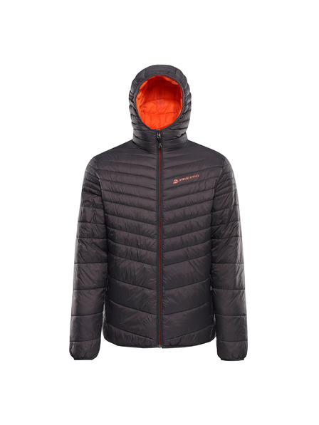 ALPINE PRO Pánská oboustranná bunda hi-therm ALPINE PRO EROM dk.true gray