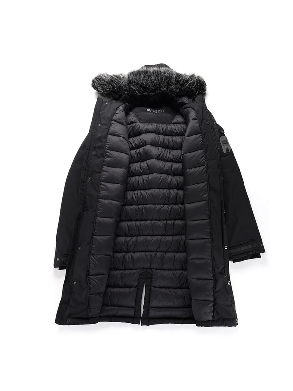 ALPINE PRO Pánský zimní kabát s membránou ptx ALPINE PRO WUSS black