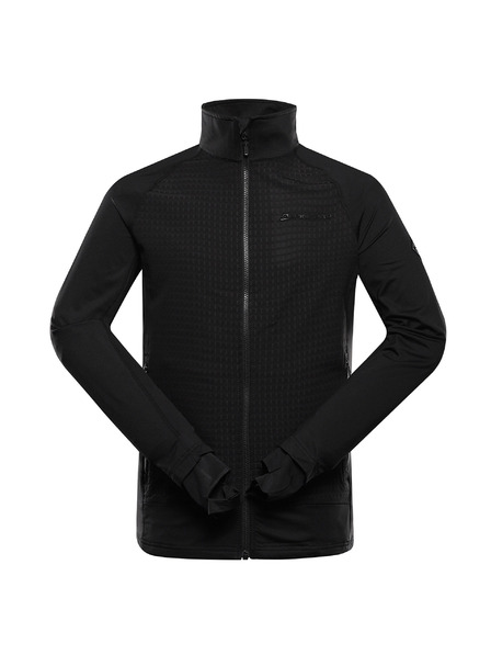 ALPINE PRO Pánská mikina na zip s prostretch ALPINE PRO QUERT 2 black