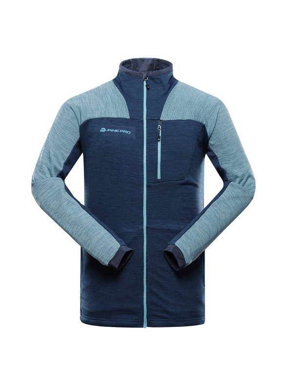 ALPINE PRO Pánská rychleschnoucí mikina ALPINE PRO ONNEC 3 milky blue