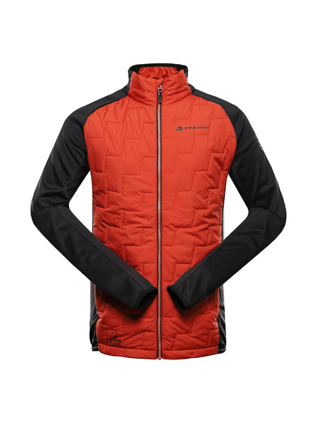 ALPINE PRO Pánská mikina s merino výplní ALPINE PRO JORW red clay