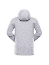 ALPINE PRO Pánský hřejivý svetr na zip ALPINE PRO ZEG 2 white