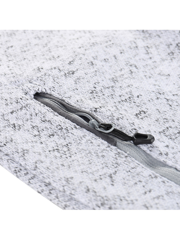 ALPINE PRO Pánský hřejivý svetr na zip ALPINE PRO ZEG 2 white