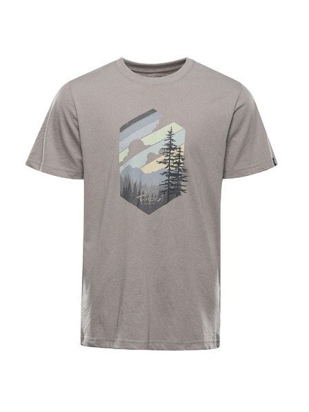 ALPINE PRO Pánské triko z nemačkavého materiálu ALPINE PRO NOGER dove varianta pa