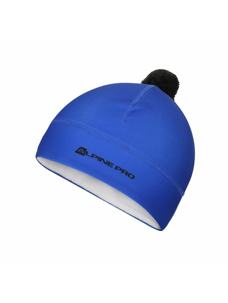 ALPINE PRO Funkční čepice s bambulí ALPINE PRO ABERE dazzling blue