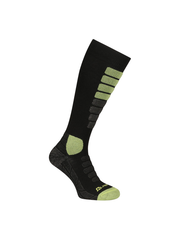 ALPINE PRO Sportovní podkolenky z merino wool ALPINE PRO RODE black