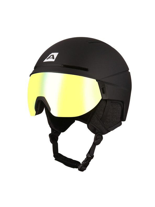 ALPINE PRO Lyžařská helma se štítem ALPINE PRO MARGE black