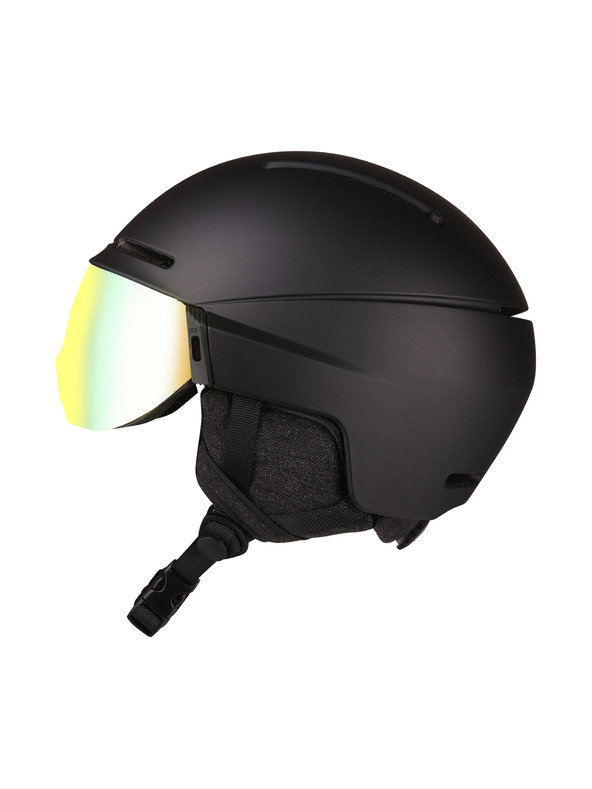 ALPINE PRO Lyžařská helma se štítem ALPINE PRO MARGE black