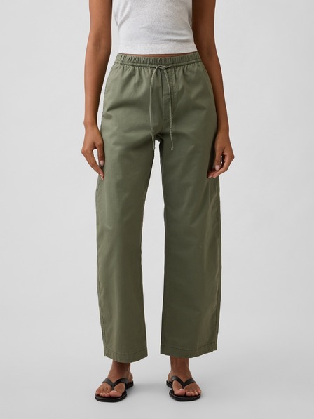 GAP Kalhoty High Rise Easy Barrel Khakis GAP